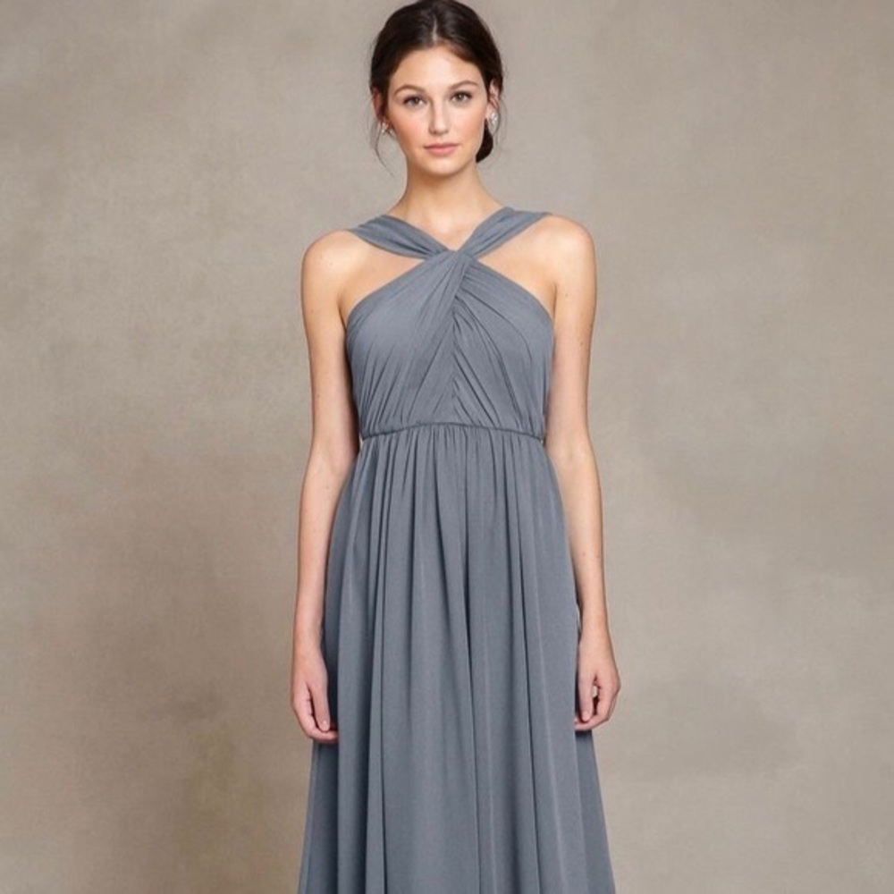 Jenny Yoo Jacqueline chiffon gown dress 16